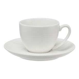 Maxwell & Williams White Basics Coupe Demi Cup & Saucer 90 ml