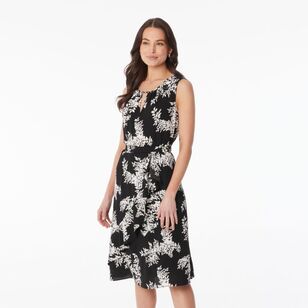 Khoko Smart Women's Mono Fern Dress Black