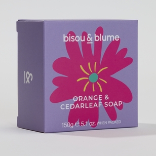 Bisou & Blume Orange & Cedarleaf Soap Purple