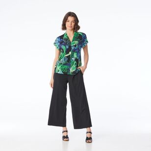 Jane Lamerton Women's Jersey V Neck Jungle Top Jungle