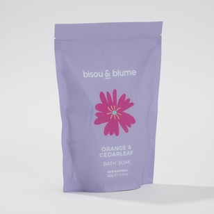 Bisou & Blume Orange & Cedarleaf Bath Soak Purple