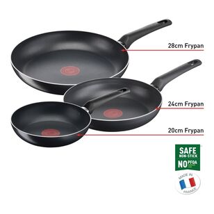 Tefal Simple Cook 20/24/28 cm Non-Stick 3 Piece Frypan Set