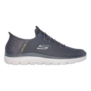 Skechers Men's Summits High Range Slip In Sneakers Charcoal