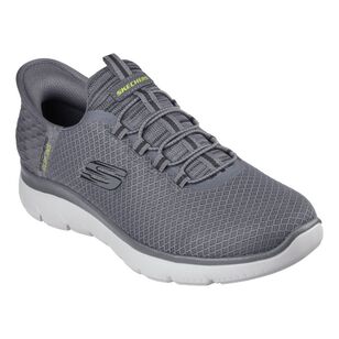 Skechers Men's Summits High Range Slip In Sneakers Charcoal