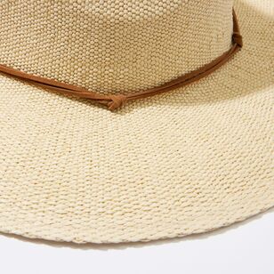 Khoko Women's Suede Trim Sun Hat Natural One Size