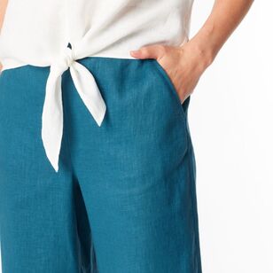 Khoko Edition Women's Linen Pant Teal