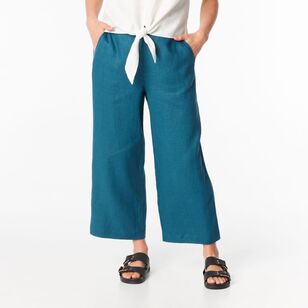 Khoko Edition Women's Linen Pant Teal