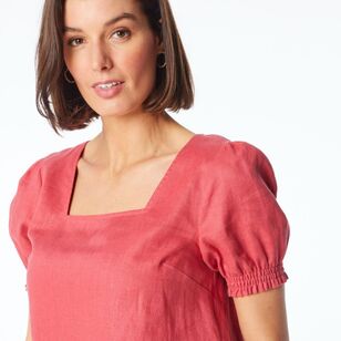 Khoko Edition Women's Shirred Cuff Top Tea Rose