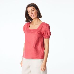 Khoko Edition Women's Shirred Cuff Top Tea Rose