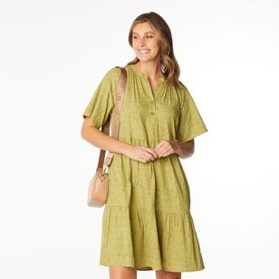 Jane Lamerton Women's Jacquard Tunic Dress Avocado