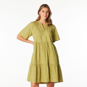 Jane Lamerton Women's Jacquard Tunic Dress Avocado