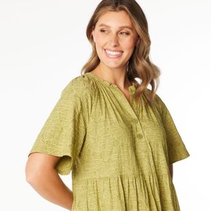 Jane Lamerton Women's Jacquard Tunic Dress Avocado