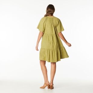 Jane Lamerton Women's Jacquard Tunic Dress Avocado