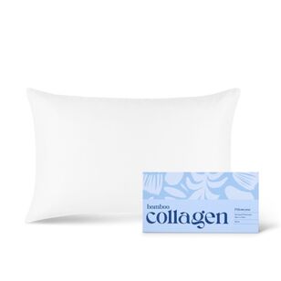 Accessorize Bamboo Collagen Standard Pillowcase White Standard