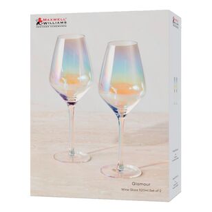 Maxwell & Williams Glamour Wine Glass 520 ml Set of 2 Iridescent Gift Boxed