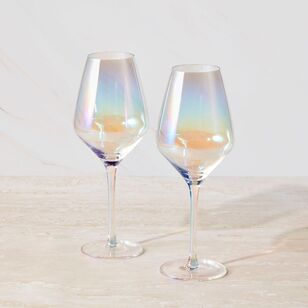 Maxwell & Williams Glamour Wine Glass 520 ml Set of 2 Iridescent Gift Boxed