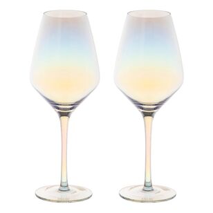 Maxwell & Williams Glamour Wine Glass 520 ml Set of 2 Iridescent Gift Boxed