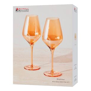 Maxwell & Williams Glamour Wine Glass 520 ml Set of 2 Gold Gift Boxed