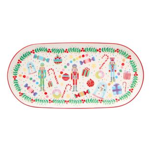 Maxwell & Williams Jolly Joy Joy 30 x 15 cm Oblong Platter Nutcracker