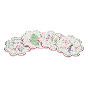 Maxwell & Williams Jolly Joy Joy Ceramic Coaster Set of 4