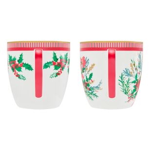 Maxwell & Williams Festive Flora Mug 340 mL Set of 2