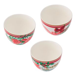 Maxwell & Williams Festive Flora Bowl 10 x 7.5 cm Set of 3