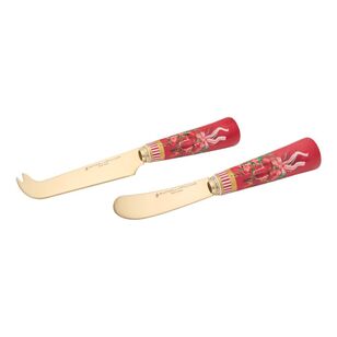 Maxwell & Williams Festive Flora Spreader & Cheese Knife Set