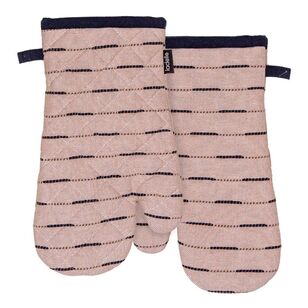 Ladelle Eco Recycled Dash Indigo Oven Mitt 2 Pack