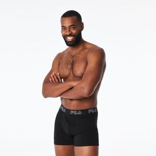 FILA Men's Sports Trunks 3 Pack Black