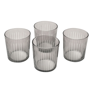 Artcraft Sicillia 380 ml Tumblers 4 Pack Smoke