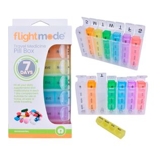 Flightmode 7-Day Rainbow Medication Box