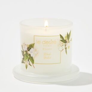 Le Desire Blooms 113 g Cloche Candle Black Orchid Yellow