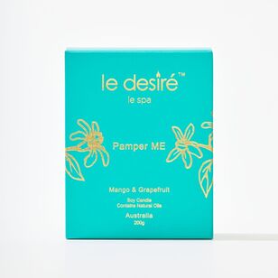 Le Desire Day Spa Pamper Me Candle Turquoise