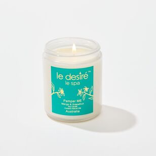 Le Desire Day Spa Pamper Me Candle Turquoise