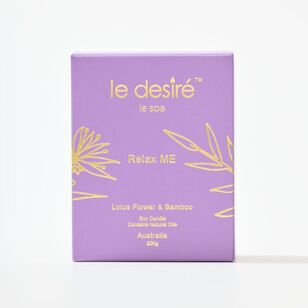 Le Desire Day Spa Relax Me Candle Purple