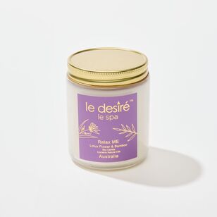 Le Desire Day Spa Relax Me Candle Purple