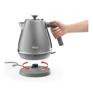 Delonghi Distinta Perla 1.7L Kettle Silver