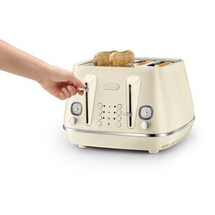 Delonghi Distinta Perla 4 Slice Toaster Lemon