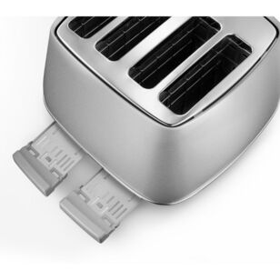 Delonghi Distinta Perla 4 Slice Toaster Silver