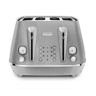 Delonghi Distinta Perla 4 Slice Toaster Silver