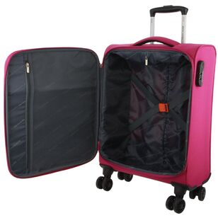 Pierre Cardin Soft Shell 55 cm Small Cabin Case Pink 55 cm