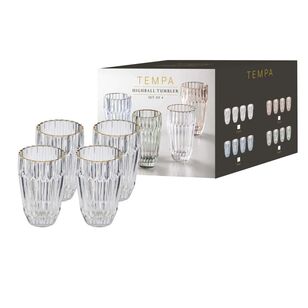 Tempa Amara Highball Set of 4 Clear 300 mL