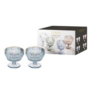 Tempa Amara Dessert Bowl Set 2 Pack Blue 250 mL