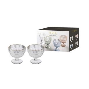 Tempa Amara Dessert Bowl Set 2 Pack Clear 250 mL