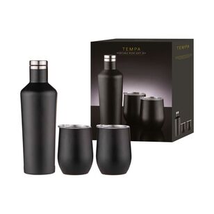 Tempa Aurora Portable Wine Gift Set Matte Black