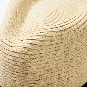 JC Lanyon Men's Banded Brim Hat Natural One Size