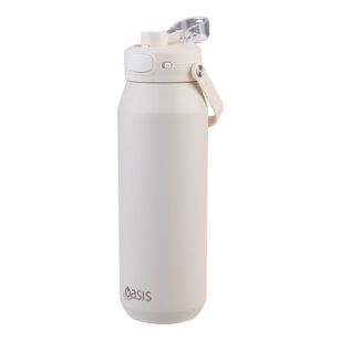 Oasis Capri 1 L Drink Bottle With Quick Release Lid Alabaster 1 L