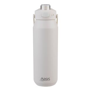 Oasis Capri 1 L Drink Bottle With Quick Release Lid Alabaster 1 L