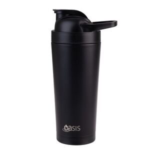 Oasis 700 ml Insulated Protein Shaker Black 700 mL