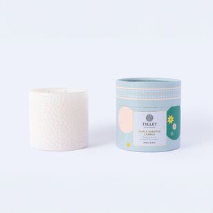 Tilley Triple Scented 350 g Soy Candle Toffee Apple & Caramelized Vanilla White 350 g